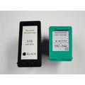 PromoPack: Compatible HP 339 noir + HP 344 couleur (Marque Distributeur) 