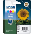 Epson T018 cartouche d'encre couleur (Original) 37,1 ml 300 pages 