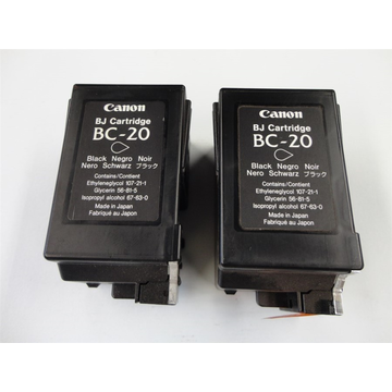 Canon DuoPack: 2 x BC20 cartouche d'encre noir (Marque Distributeur) 