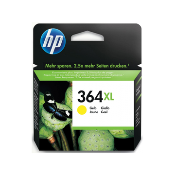 HP 364XL (CB325EE) cartouche d'encre jaune haute volume (Original) 6,3 ml 750 pages 