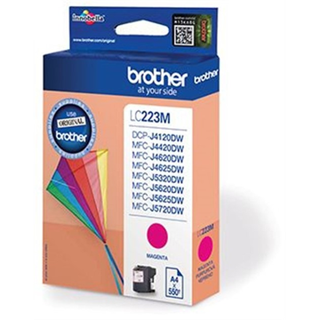 Brother LC223M cartouche d'encre magenta (Original) 550 pages 