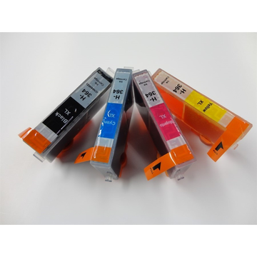 Compatible HP 364XL avec puce Multipack: noir + cyan + magenta + jaune (Compatible) 