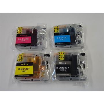 Brother LC121 PromoPack Set: 1x4 couleurs CMYK (Compatible) 