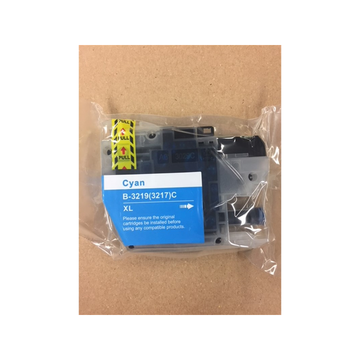 Brother LC3217C cartouche d'encre cyan (compatible) 