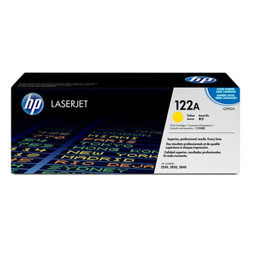 HP 122A (Q3962A) toner jaune (original haute volume 4000 pages 