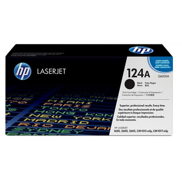 HP 124A (Q6000A) toner noir (Original) 2500 pages 