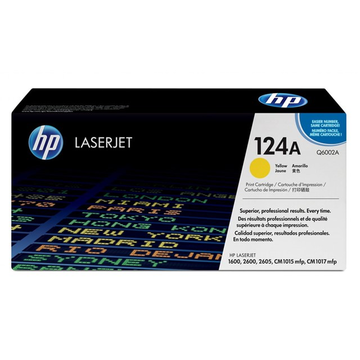 HP 124A (Q6002A) toner jaune (Original) 2000 pages 