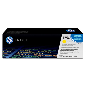 HP 125A (CB542A) toner jaune (Original) 1400 pages 