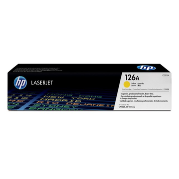 HP 126A (CE312A) toner jaune (Original) 1000 pages 