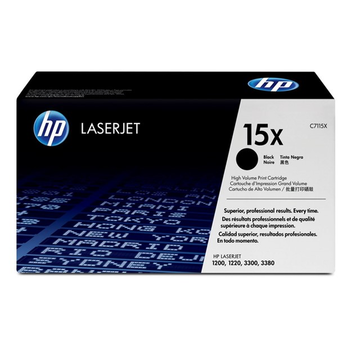 HP 15X (C7115X) toner noir haute volume (Original) 3500 pages 