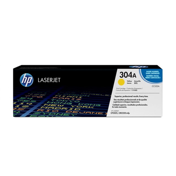 HP 304A (CC532A) toner jaune (Original) 2800 pages 