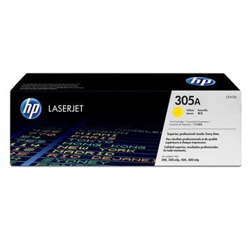 HP 305A (CE412A) toner jaune (Original) 2600 pages 