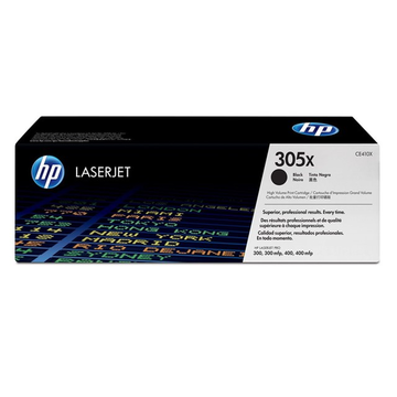 HP 305X (CE410X) toner noir haute volume (Original) 4000 pages 