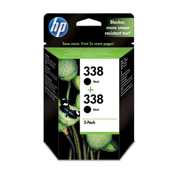 HP 338 (CB331EE) cartouche d'encre noir pack de 2 (Original) 11,5 ml 2x 450 pages 