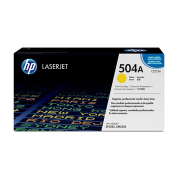 HP 504A (CE252A) toner jaune (Original) 7000 pages 