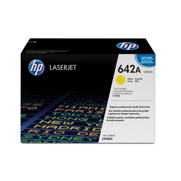 HP 642A (CB402A) toner jaune (Original) 7500 pages 