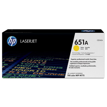 HP 651A (CE342A) toner jaune (Original) 16000 pages 