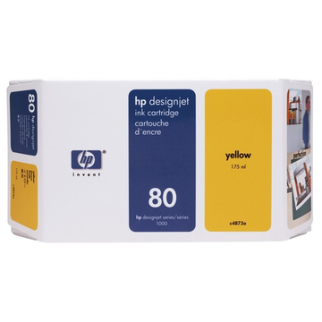 HP 80 (C4873A) cartouche d'encre jaune (Original) 192 ml 