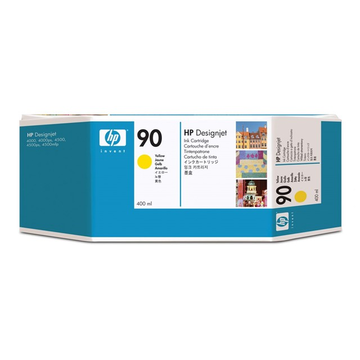 HP 90 (C5065A) cartouche d'encre jaune haute volume (Original) 439,7 ml 