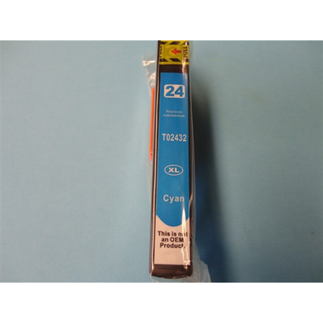 Epson 24XL (T2432) cartouche d'encre cyan haute volume (Marque Distributeur) 10,6 ml 