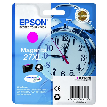 Epson 27XL (T2713) cartouche d'encre magenta haute volume (Original) 10,4 ml 1100 pages 