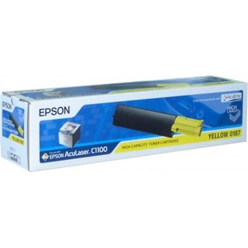 Epson S050187 toner jaune haute volume (Original) 4000 pages 