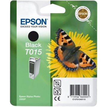 Epson T015 cartouche d'encre noir (Original) 16,5 ml 350 pages 