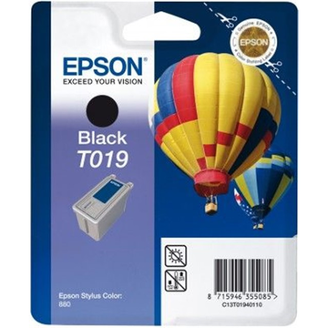 Epson T019 cartouche d'encre noir (Original) 26,2 ml 900 pages 