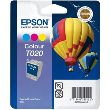 Epson T020 cartouche d'encre couleur (Original) 37,7 ml 360 pages 
