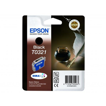 Epson T0321 cartouche d'encre noir (Original) 35,6 ml 1240 pages 