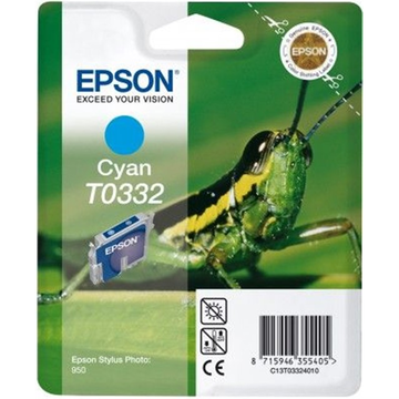 Epson T0332 cartouche d'encre cyan (Original) 17,5 ml 440 pages 