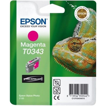 Epson T0343 cartouche d'encre magenta (Original) 17,5 ml 440 pages 