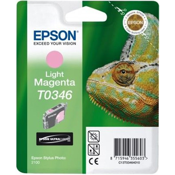 Epson T0346 cartouche d'encre magenta clair (Original) 17,5 ml 440 pages 