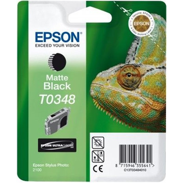 Epson T0348 cartouche d'encre noir mat (Original) 17,5 ml 440 pages 