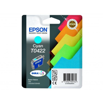 Epson T0422 cartouche d'encre cyan (Original) 17,3 ml 420 pages 