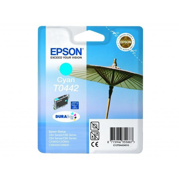 Epson T0442 cartouche d'encre cyan (Original) (haute volume) 13,9 ml 420 pages 