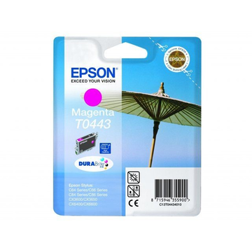 Epson T0443 cartouche d'encre magenta (Original) (haute volume) 13,9 ml 420 pages 