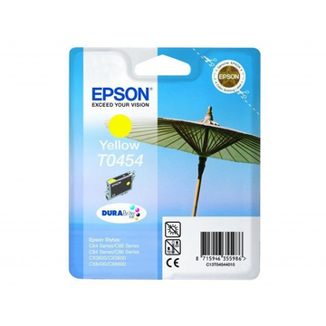 Epson T0454 cartouche d'encre jaune (Original) 8,4 ml 250 pages 
