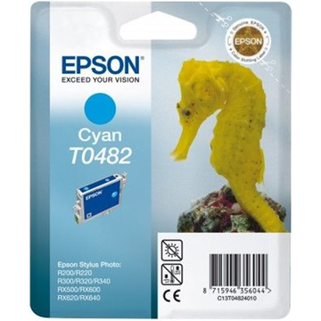 Epson T0482 cartouche d'encre cyan (Original) 13,9 ml 430 pages 