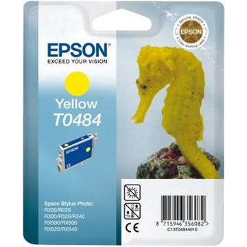 Epson T0484 cartouche d'encre jaune (Original) 13,9 ml 430 pages 
