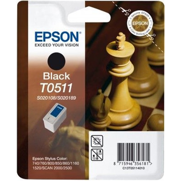 Epson T051 cartouche d'encre noir (Original) 24,1 ml 900 pages 