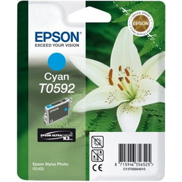 Epson T0592 cartouche d'encre cyan (Original) 13,9 ml 