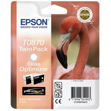 Epson T0870 optimiseur de brillance (gloss) 2 unité (Original)  2x 11,4 ml 