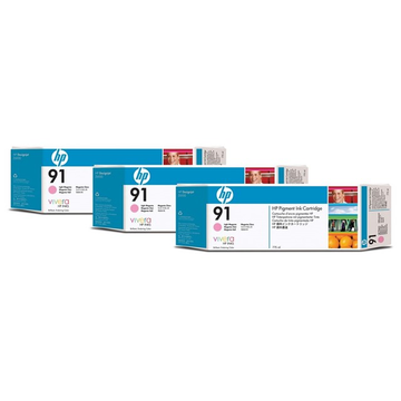 HP 91 (C9487A) cartouche d'encre magenta clair 3pak (Original) 3 x 775 ml 