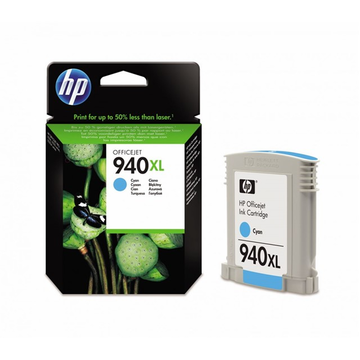 HP 940XL (C4907AE) cartouche d'encre cyan haute volume (Original) 17,3 ml 1400 pages 