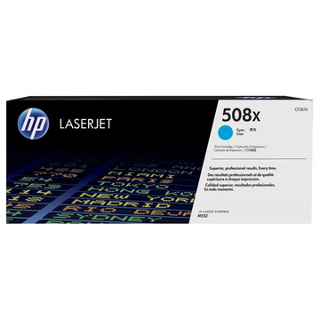 HP 508X (CF361X) toner cyan haute volume (Original) 9500 pages 