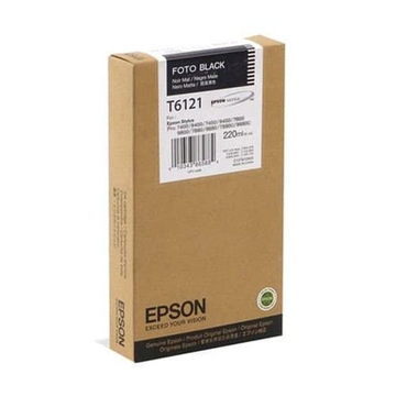 Epson T6121 cartouche d'encre photo noir haute volume (Original) 235,6 ml 