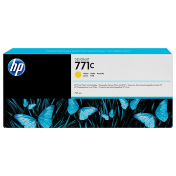 HP 771C (B6Y10A) cartouche d'encre jaune (Original) 827,8 ml 