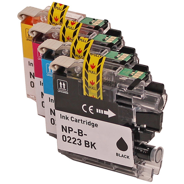 Brother LC221 PromoPack Set: 1x4 couleurs CMYK (Compatible) 