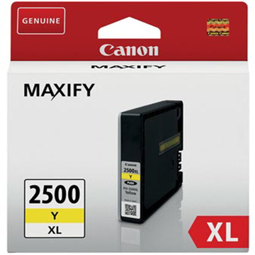 Canon PGI2500XL Y cartouche d'encre jaune haute volume (Original) 1760 pages 